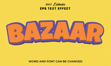 Bazaar Editable 3d Text Effect Style Premium,
