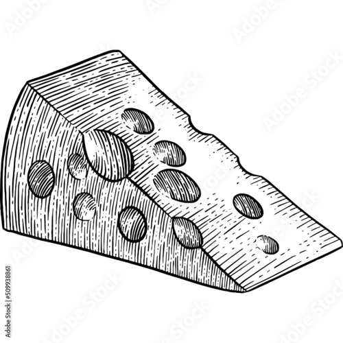 Hand drawn Cheddar Cheese