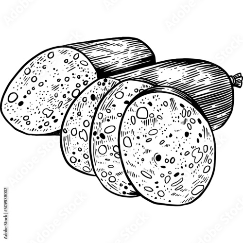 Hand drawn Sausage