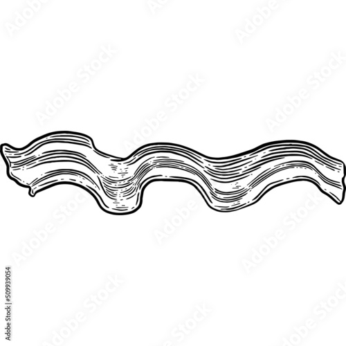 Hand drawn Bacon Strip