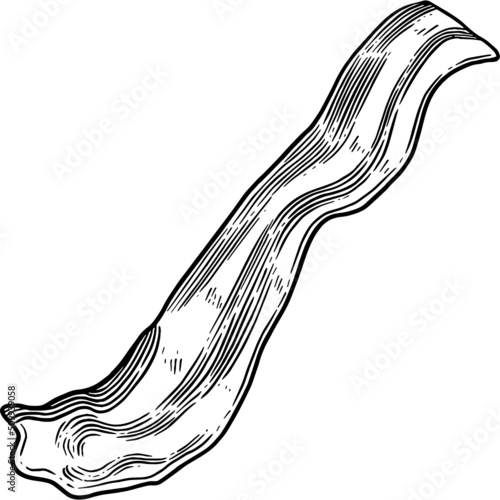 Hand drawn Bacon Strip