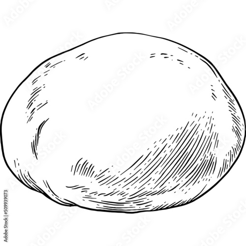 Hand drawn Ball of Dough