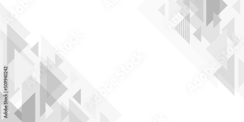 white abstract background with futuristic and triangle geometric concept