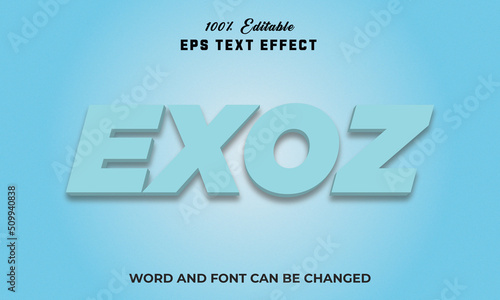 Exoz Editable 3d Text Effect Style Premium,