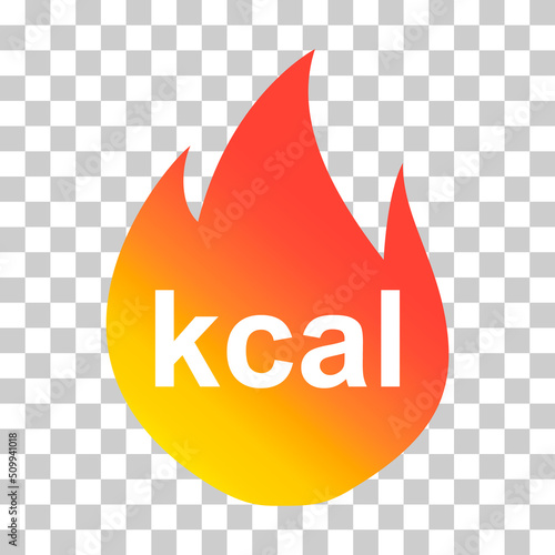 Calories healthy diet icon, nutrition food low sign, kcal zero web vector illustration