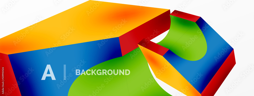 Abstract background - 3d abstract shape. Wallpaper for concept of AI technology, blockchain, communication, 5G, science, business Abstract background - 3d abstract shape. Wallpaper for concept of AI technology, blockchain, communication, 5G, science, business
