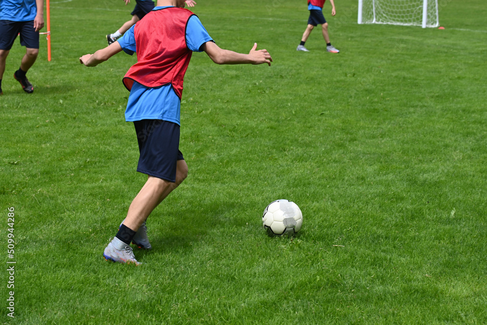 Obraz premium giocare a calcio 