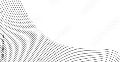 lines wave abstract stripe design. Curvy White Surfaces. Modern Abstract Background. Digital frequency track equalizer. Stylized line art background. Vector digital art banner © BG DSgin