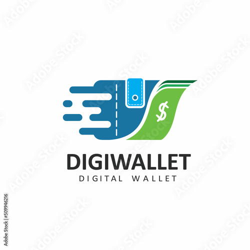 fast wallet payment icon vector illustration concept design template