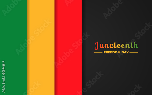 Juneteenth day, Juneteenth Independence Day. Freedom or Emancipation day. Annual American holiday, celebrated in June 19. African-American history