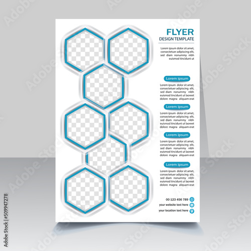 Brochure design. Corporate business flyer template design. Editable A4 poster for business, education, presentation, website, magazine cover