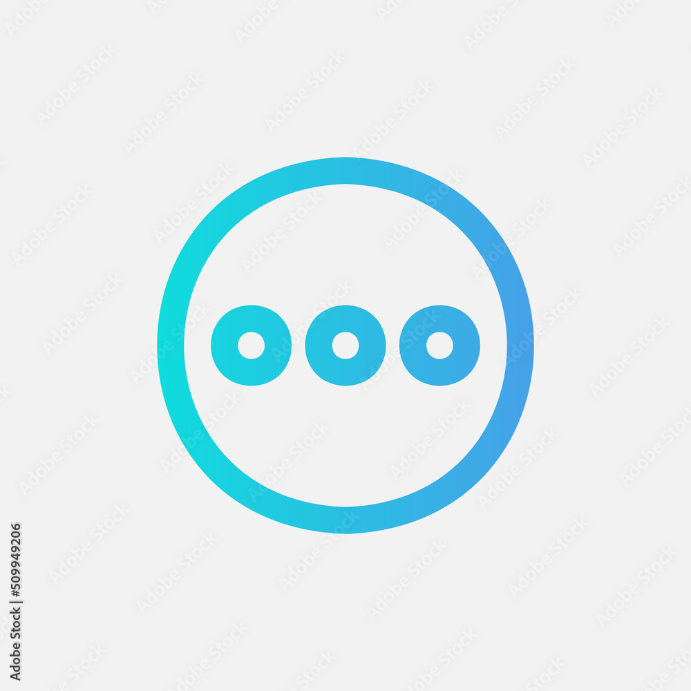 More icon in gradient style about essentials, use for website mobile app presentation More icon in gradient style about essentials, use for website mobile app presentation