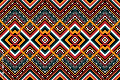Pattern African Tribal Ethnic Vector Seamless Texture decorative -1