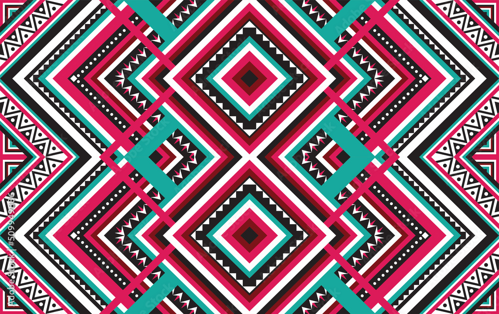 Pattern African Tribal Ethnic Vector Seamless Texture decorative -3