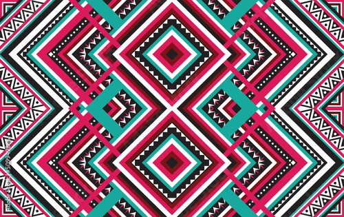 Pattern African Tribal Ethnic Vector Seamless Texture decorative -3