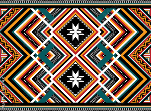 Pattern African Tribal Ethnic Vector Seamless Texture decorative -2