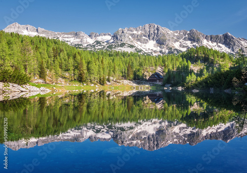 Double lake at the valley of the Seven lakes © gljivec