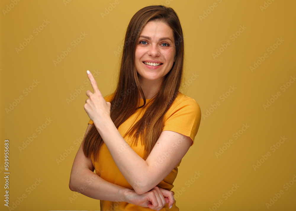 Smiling woman isolated portrait Smiling woman isolated portrait