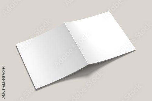 Square brochure mockup