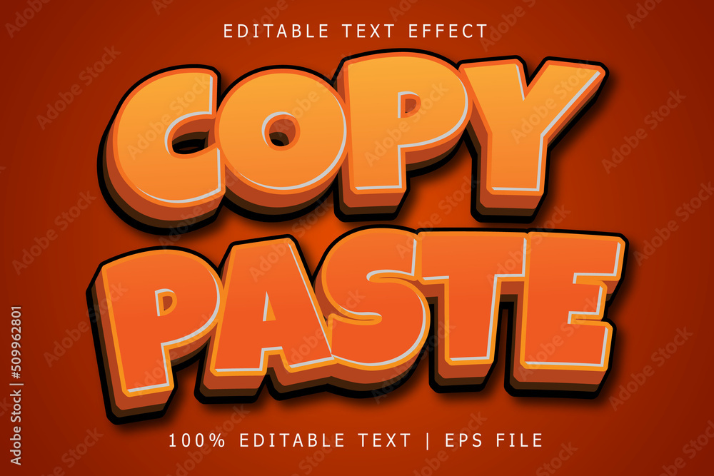 Copy paste editable Text effect 3 Dimension emboss simple style