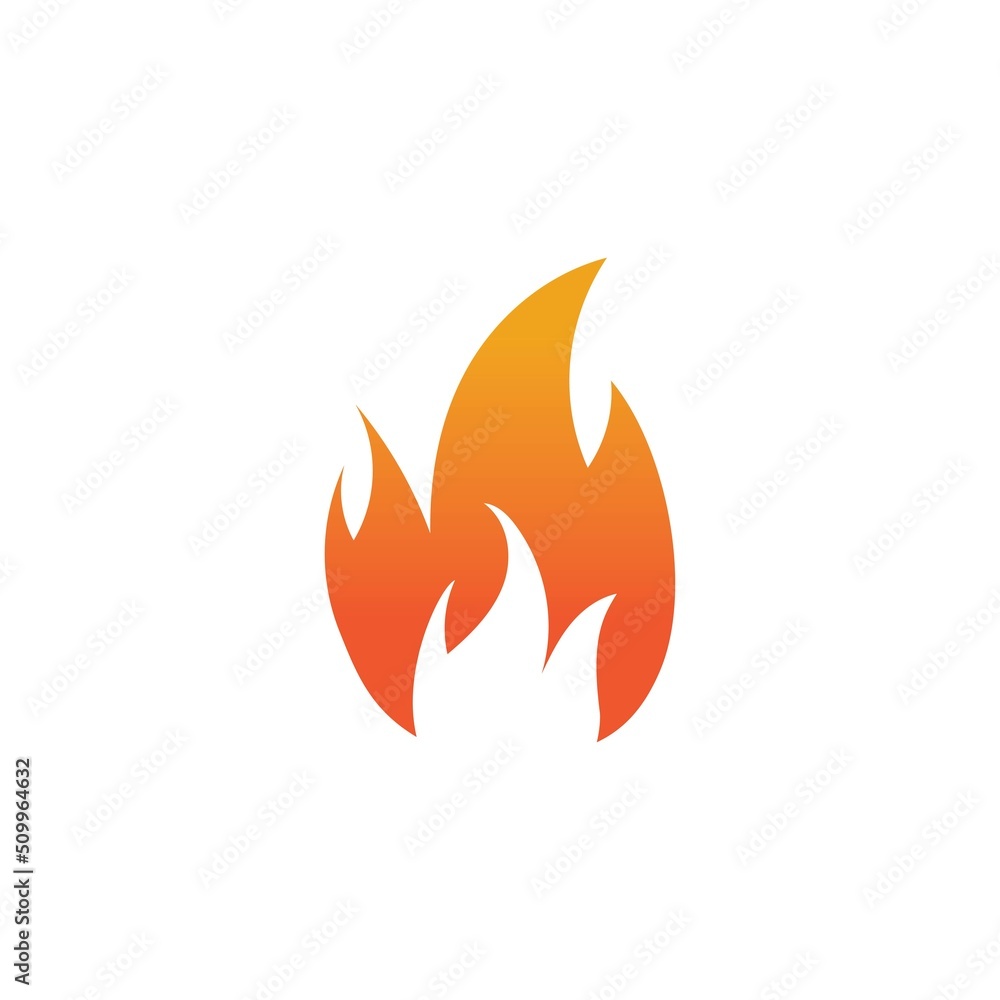Hot flame fire vector icon illustration design template Hot flame fire vector icon illustration design template