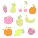 Fruit sketch doodle illustration