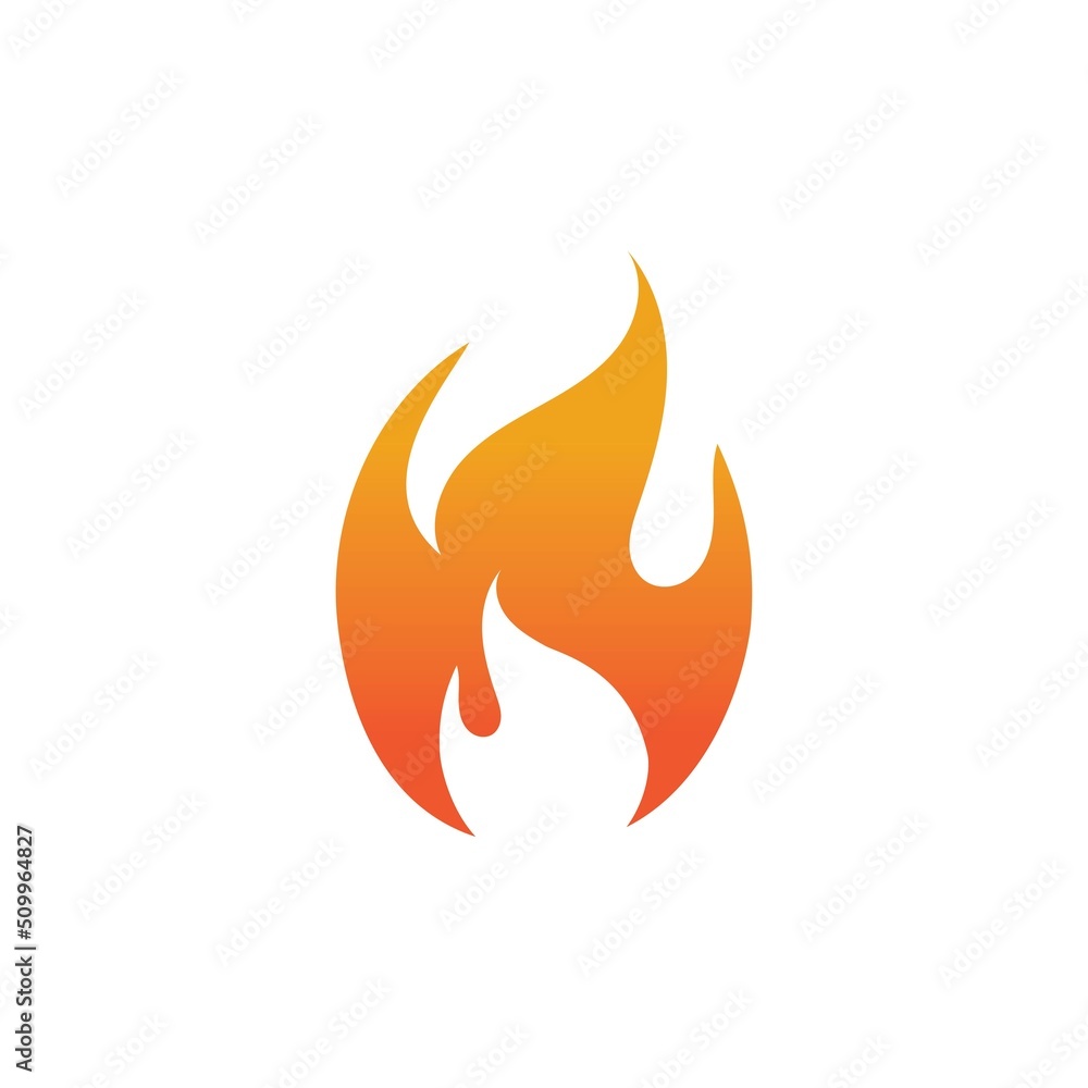Hot flame fire vector icon illustration design template Hot flame fire vector icon illustration design template