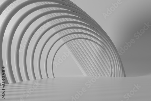 Fototapeta Naklejka Na Ścianę i Meble -  3d rendering white abstract background