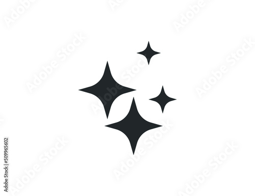 Sparkling star icon vector design. vector illustrator.