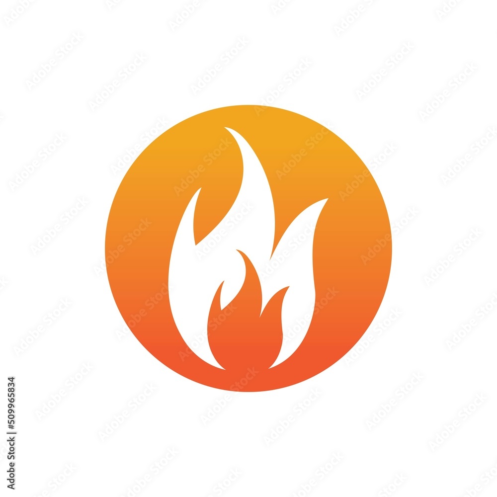 Hot flame fire vector icon illustration design template Hot flame fire vector icon illustration design template