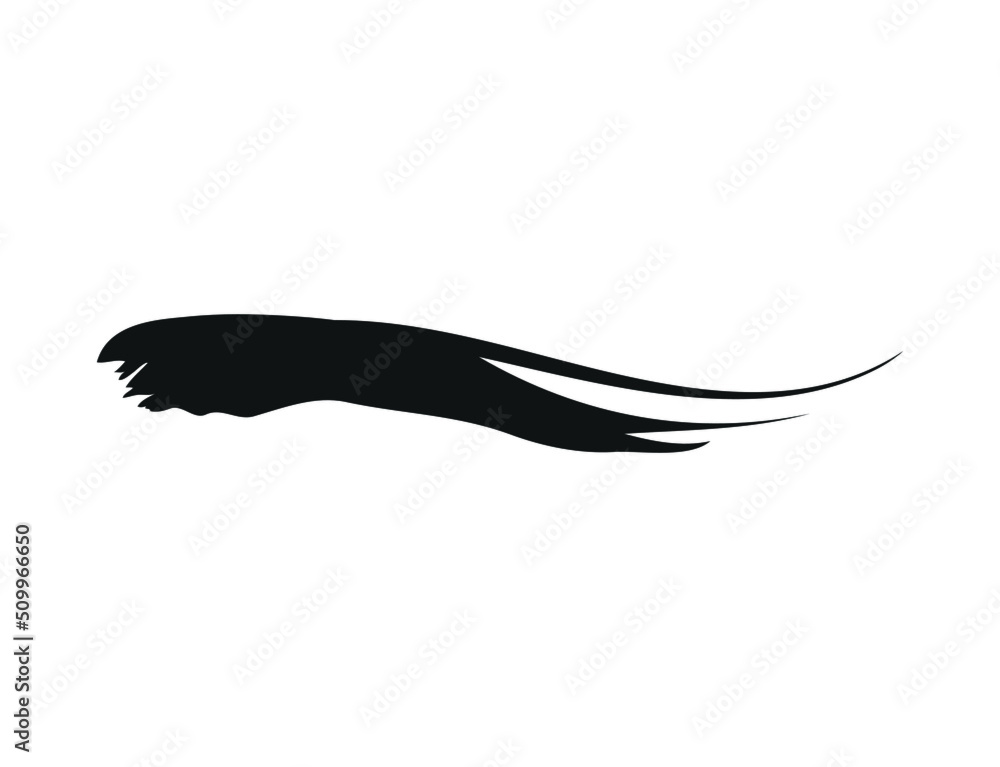Black Painted Brush Stroke . Used As Banner, Template, Logo Black Painted Brush Stroke . Used As Banner, Template, Logo