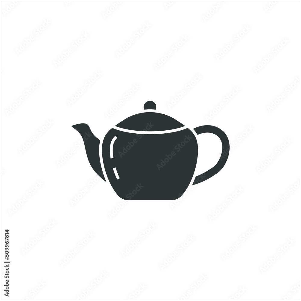 Vector sign of The Teapot symbol is isolated on a white background. Teapot icon color editable. Vector sign of The Teapot symbol is isolated on a white background. Teapot icon color editable.