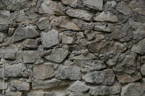 old wall made of light stone. background texture