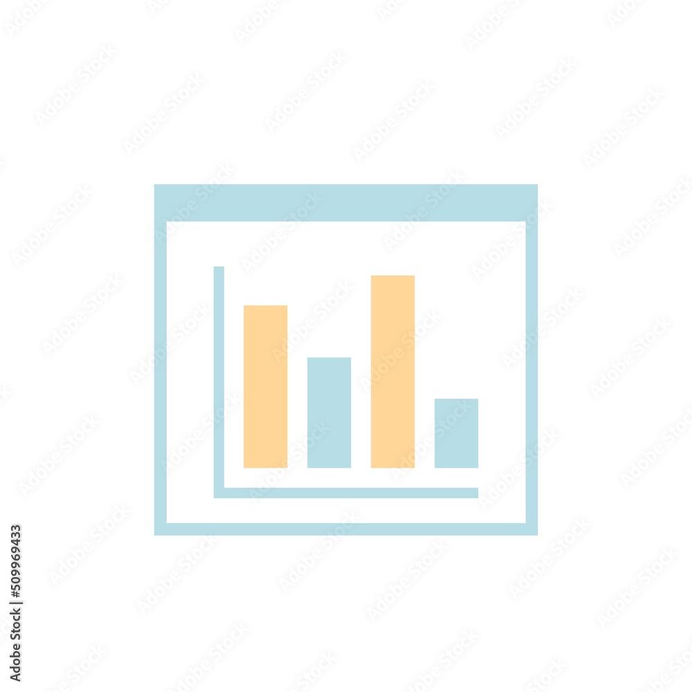 Statistical chart or infographic, analysis and data, symbol icon Statistical chart or infographic, analysis and data, symbol icon