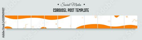 Instagram and social media carousel post template