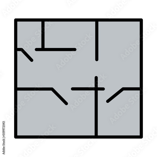 Icon Of Apartment Plan