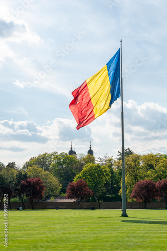 Large Romanian flag, The Field of Liberty, Blaj, Transylvania, Romania