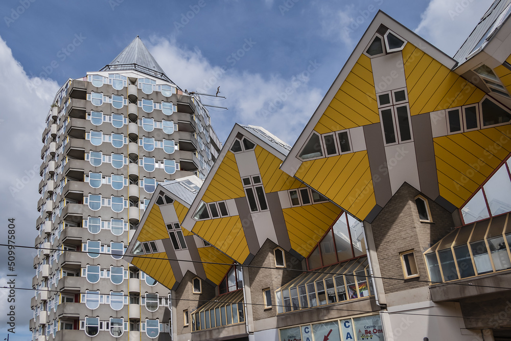 Innovative houses built in Rotterdam Cube houses (Kubuswoningen