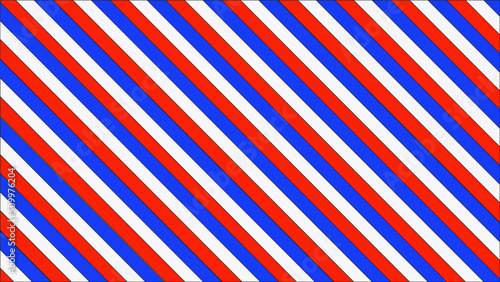Bandes obliques en bleu, blanc, rouge