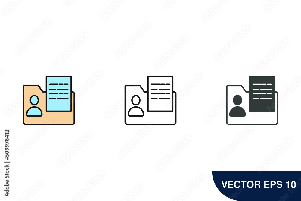 customer data icons  symbol vector elements for infographic web