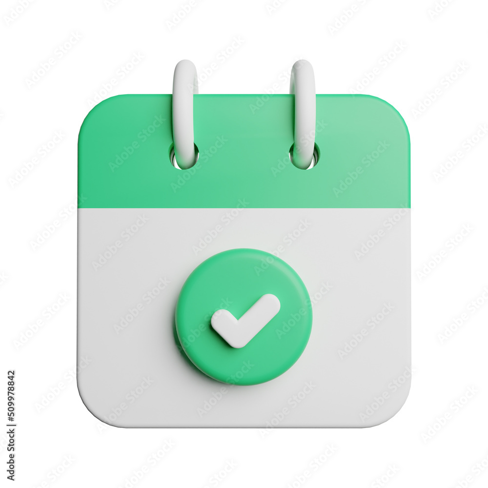 3D Rendering Illustration Calendar Check Photo HD 3D Rendering Illustration Calendar Check Photo HD