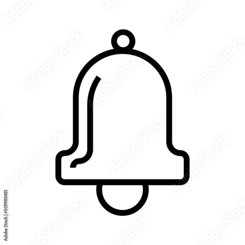 Black line icon for Bell