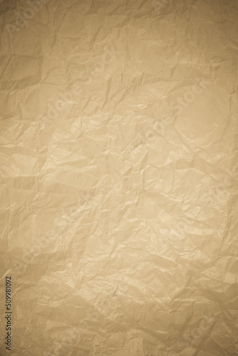 Crumpled paper recycling background.