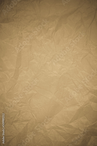 Crumpled paper recycling background.