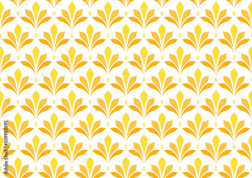 Wheat pattern background. Elegant Damask Floral Vector Pattern. Abstract Art Deco Background.
