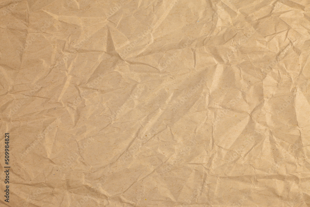 Obraz premium Vintage crumpled recycle paper background.