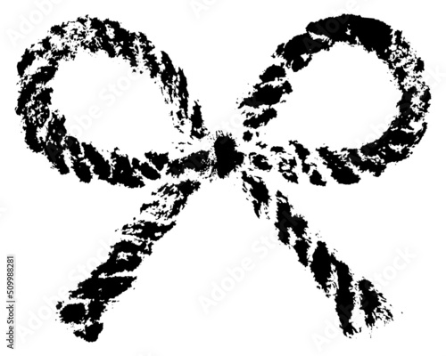 Schwarzes Tau Schleife Stempel