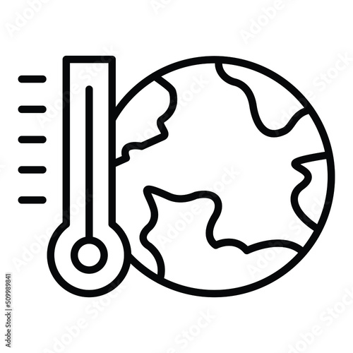 Global Warming Icon Style