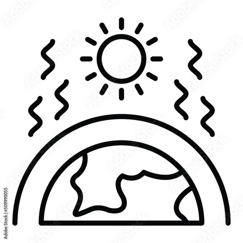 Greenhouse Effect Icon Style