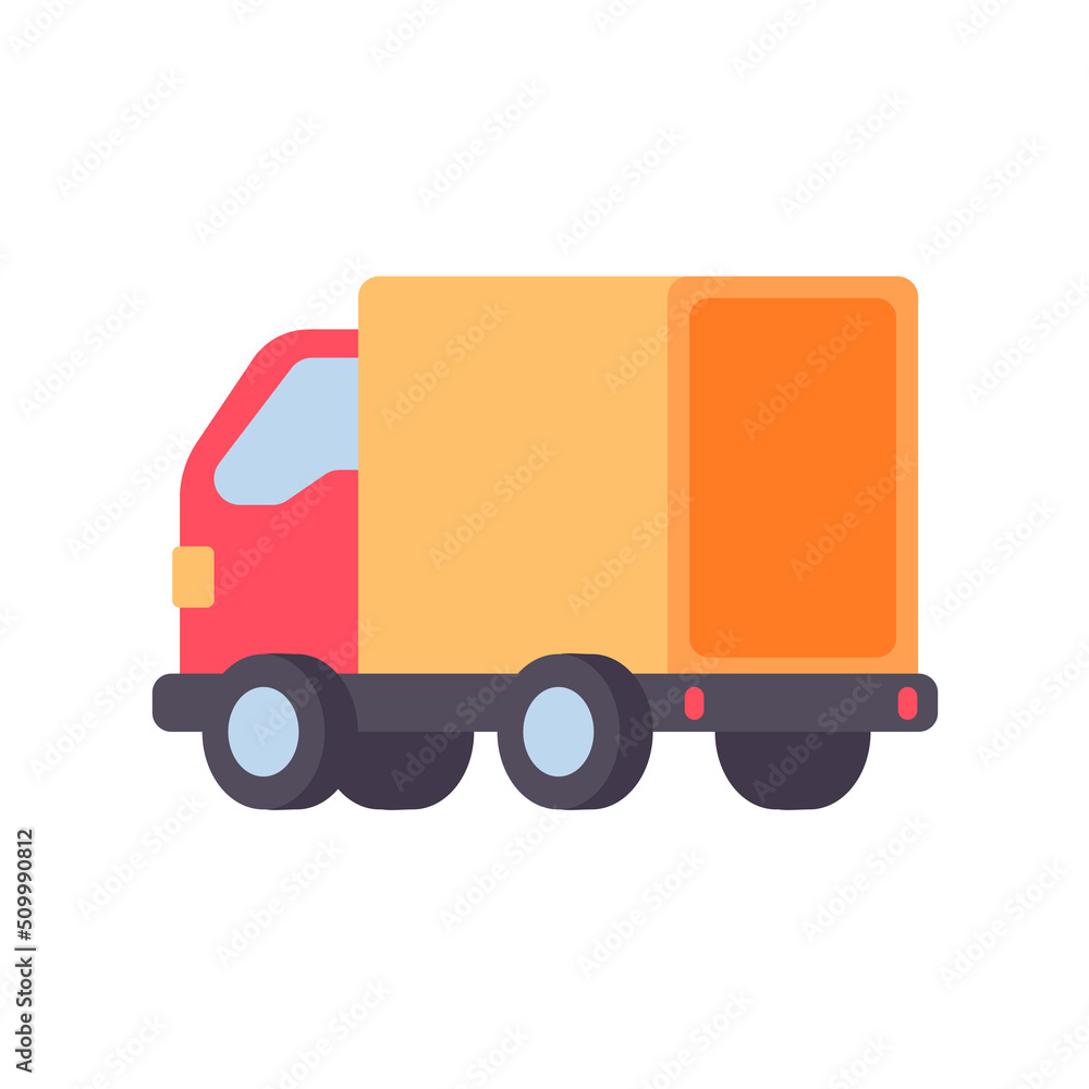 Trucks deliver goods to the recipient. online ordering concept Trucks deliver goods to the recipient. online ordering concept